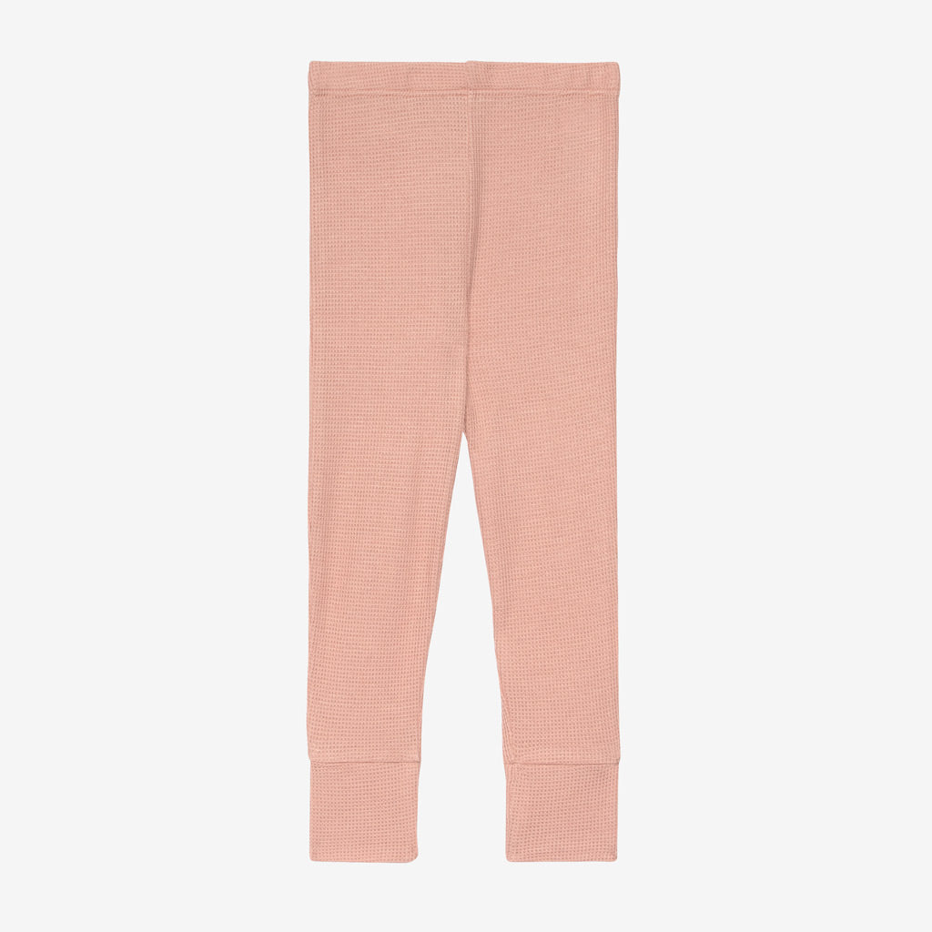 Posh Peanut Long Sleeve Basic Pajama - Desert Rose Waffle – Bloom